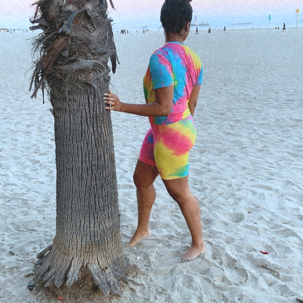 Tie Die 2 piece Matching Set - Picture 3 of 5